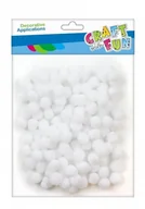 Pozostałe akcesoria dla plastyków - Craft with Fun Ozdoba dekoracyjna Pompon 120szt/1cm Biel Pbh 12/144 - miniaturka - grafika 1