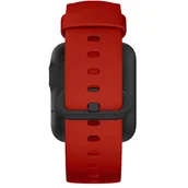 Akcesoria do smartwatchy - Sportowa opaska na nadgarstek Xiaomi Watch i Mi Watch Lite Silikonowa miękka w dotyku czerwona - miniaturka - grafika 1