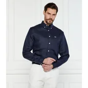 Koszule męskie - Lacoste Lniana koszula | Regular Fit - miniaturka - grafika 1