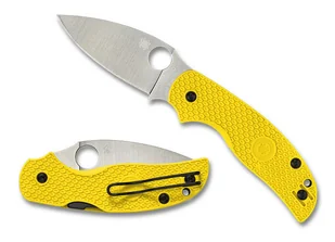 Nóż składany Spyderco Sage 5 Lightweight Salt Yellow FRN, Satin MagnaCut by Sal Glesser (C123PYL) - Noże - miniaturka - grafika 1