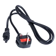 Kable - Kabel zasilający Akyga AK-AG-02A brytyjski IEC C5 3pin do laptopa 1.5m - miniaturka - grafika 1