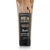 Żele pod prysznic dla mężczyzn - Dermacol Men Agent Sensitive Feeling 3in1 żel pod prysznic 250 ml dla mężczyzn - miniaturka - grafika 1