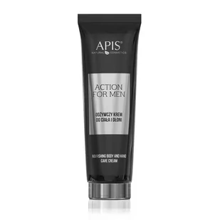 Apis Professional dżywczy krem do ciała i dłoni dla mężczyzn Apis Action For Men 100ml - Kosmetyki do pielęgnacji ciała męskie - miniaturka - grafika 1