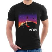Koszulki męskie - Koszulka męska NASA Galactic Take Off Czarny Small - miniaturka - grafika 1