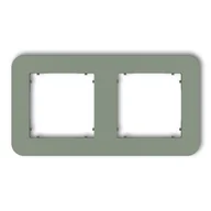 Klawisze i ramki - Karlik Ramka podwójna zaokrąglona MINI - szałwiowy - miniaturka - grafika 1