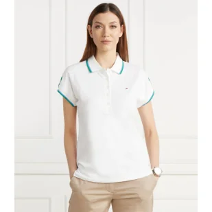 Tommy Hilfiger Polo | Regular Fit - Koszulki i topy damskie - miniaturka - grafika 1