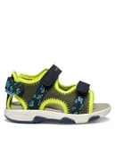 Buty dla chłopców - Geox Sandały B Sandal Multy B450FA 014CE CE3F4 M Khaki - miniaturka - grafika 1