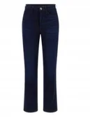 Spodnie damskie - Guess Granatowe Jeansy Rurki Długie Wysoki Stan Miejskie 24/32 Kwb - miniaturka - grafika 1