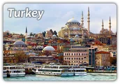 Magnesy - TURCJA - Panorama - Miasto - Stambuł - Konstantynopol - Magnes na lodówkę - miniaturka - grafika 1