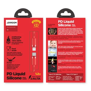 Joyroom kabel przewód USB Typ C - Lightning PD 20W 1,2m czerwony (S-1224N9) - Kable USB - miniaturka - grafika 5