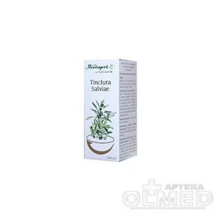 Herbapol KRAKÓW Tinctura salviae 100 ml nalewka z szałwii Kraków - Produkty na nieświeży oddech - miniaturka - grafika 1