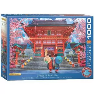 Eurographics Puzzle 1000 Japonia, Wiosna w Sakura - - Puzzle - miniaturka - grafika 3