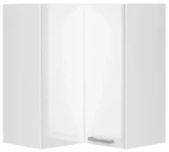 Szafki kuchenne - Biała górna szafka narożna 60 cm połysk B1-W18 - miniaturka - grafika 1