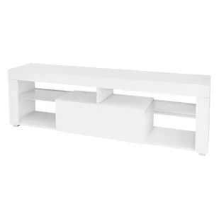 TV Szafka wisząca z półką 120x51x35 cm biała MDF - Szafki RTV TV Szafka wisząca z półką 120x51x35 cm biała MDF - Szafki RTV - miniaturka - grafika 1