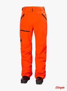 Spodnie narciarskie - Spodnie narciarskie Helly Hansen Sogn Cargo Pant neon orange - grafika 1