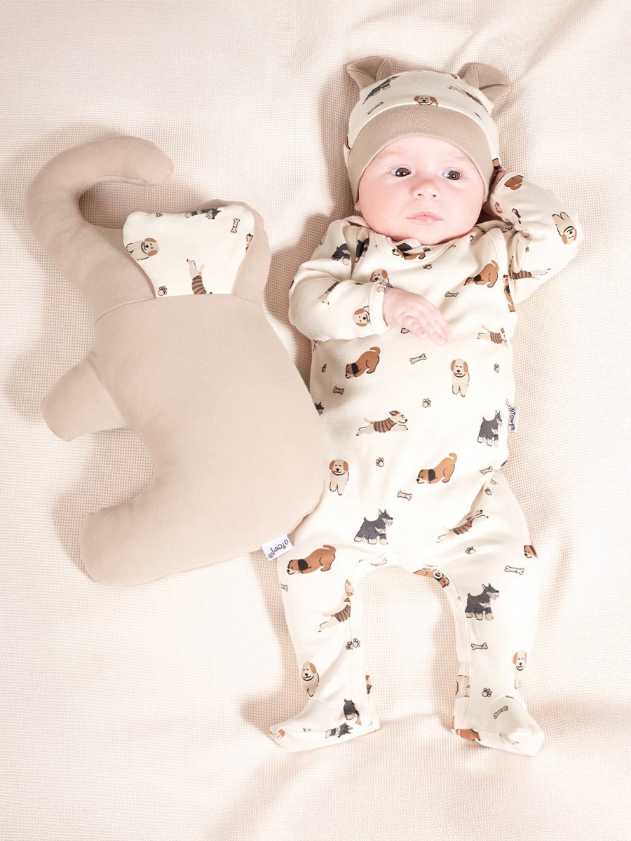 Niemowlęce śpiochy w pieski Nicol r.62