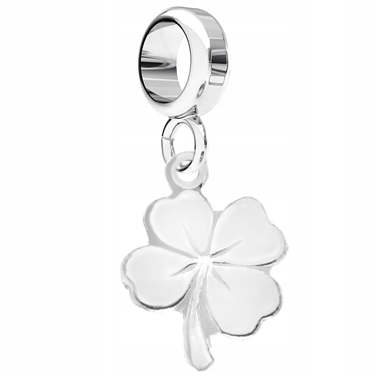 Charms Koniczyna Kwiatek Kwiat srebro 925