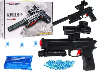PISTOLET Karabin NA KULKI ŻELOWE M92 AUTOMAT - Zabawki militarne - miniaturka - grafika 1