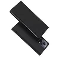 Etui i futerały do telefonów - Dux Ducis Skin Pro etui do Xiaomi Redmi Note 12 Pro+ pokrowiec z klapką portfel na kartę podstawka czarne - miniaturka - grafika 1