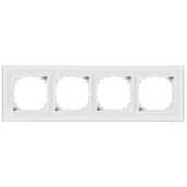 Wyłączniki światła i elektryczne - Ramka poczwórna Biały FLAVIA ELEKTRO-PLAST - miniaturka - grafika 1