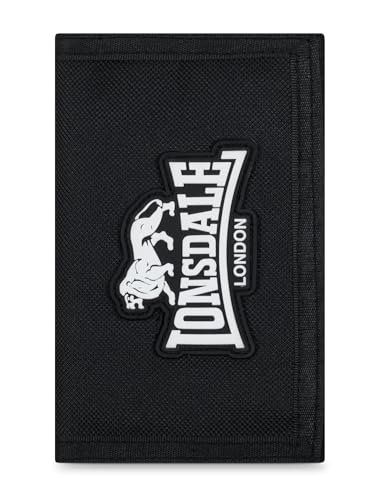 Lonsdale Unisex ARNFIELD portfel, czarny/biały, czarny/biały, jeden rozmiar