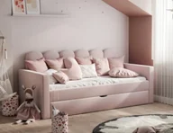 Łóżka dla dzieci i młodzieży - Łóżko tapicerowane rozkładane Amelie Duo - różne rozmiary - miniaturka - grafika 1