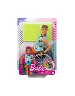 Lalki dla dziewczynek - Barbie Ken Fashonistas Lalka na wózku Top w palmy HJT59 MATTEL - miniaturka - grafika 1