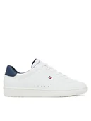 Buty dla chłopców - Tommy Hilfiger Sneakersy Low Cut Lace-Up T3X9-34073-1355X D Biały - miniaturka - grafika 1