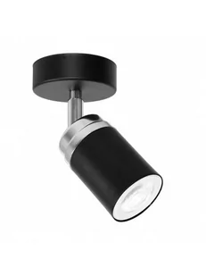 Luminex Spot Reno black/chrome 1 5145 - Lampy sufitowe - miniaturka - grafika 2