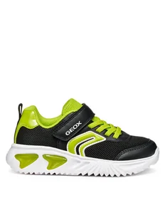 Geox Sneakersy J Assister J45DZC 014CE C0802 M Czarny - Buty dla chłopców - miniaturka - grafika 1