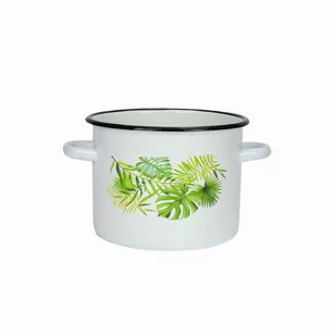 Emalia Olkusz Olkusz GARNEK EMALIOWANY MONSTERA 2L INDUKCJA 5902645012934 - Garnki - miniaturka - grafika 1
