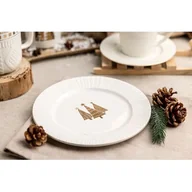 Talerze - Talerz deserowy golden christmas tree 20,5 cm 6 sztuk - miniaturka - grafika 1