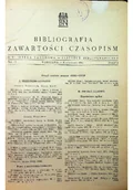Felietony i reportaże - Bibliografia zawartości czasopism Zeszyt 4 1961 r - miniaturka - grafika 1