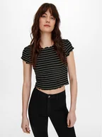 Koszulki i topy damskie - ONLY T-Shirt Anits 15253651 Czarny Regular Fit - miniaturka - grafika 1