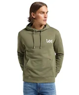 Bluzy męskie - Bluza Lee WOBBLY LEE HOODIE 112364106 Mercantile Green M - miniaturka - grafika 1