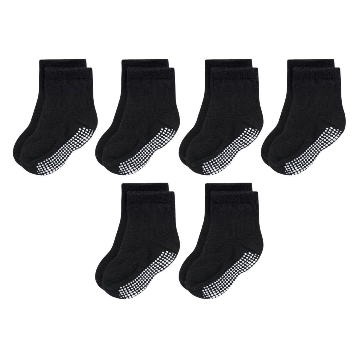 Skarpetki Antypoślizgowe dla Niemowląt 1-6 Miesięcy Bawełniane 6 Par