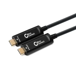 MicroConnect Premium wiatowodowy kabel USB-C 5m Zapewnij 5V 900mA do urzdzenia/kamery itp. - Kable USB - miniaturka - grafika 1