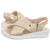 Sandały damskie - Sandały Złote 132 27 (HE26-a) Helios - miniaturka - grafika 1