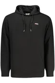 Bluzy męskie - CZARNA BLUZA MĘSKA FILA Z ROZPINANYM NA ZAMEK - miniaturka - grafika 1