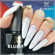 Lakiery hybrydowe - Lakier hybrydowy SR24 SPRINKLES 10ml Bluesky - miniaturka - grafika 1