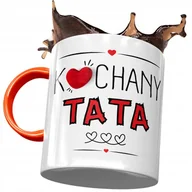 Kubki - Kubek Pomarańczowy Dla Taty Ojca na Dzień Taty z Nadrukiem ze Zdjęciem + Opakowanie na prezent (wzór 02) - miniaturka - grafika 1