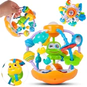 Grzechotki dla dzieci - Interaktywna Grzechotka Muzyczna Kula Piłka Żabka - miniaturka - grafika 1