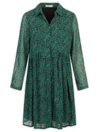 Sukienki - ApartFashion Damska sukienka w stylu wiszącym, czarny, zielony, 34 - miniaturka - grafika 1