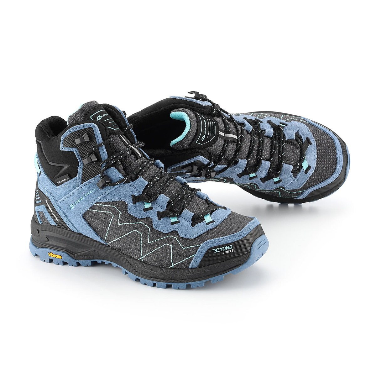 Buty wysokie trekkingowe damskie Alpine Pro Cerne 2 k.niebieski r.38