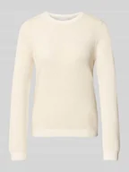 Swetry damskie - Sweter z dzianiny z fakturowanym wzorem model ‘DALO’ - miniaturka - grafika 1