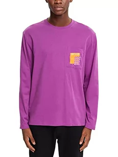 edc by ESPRIT Męski t-shirt 102CC2K302, 505/fioletowy, XS, 505/Violet, XS - Koszulki męskie - miniaturka - grafika 1