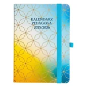 Kalendarze - Kalendarz pedagoga 2025/26 B6 tyg Salsa tęczowy - miniaturka - grafika 1