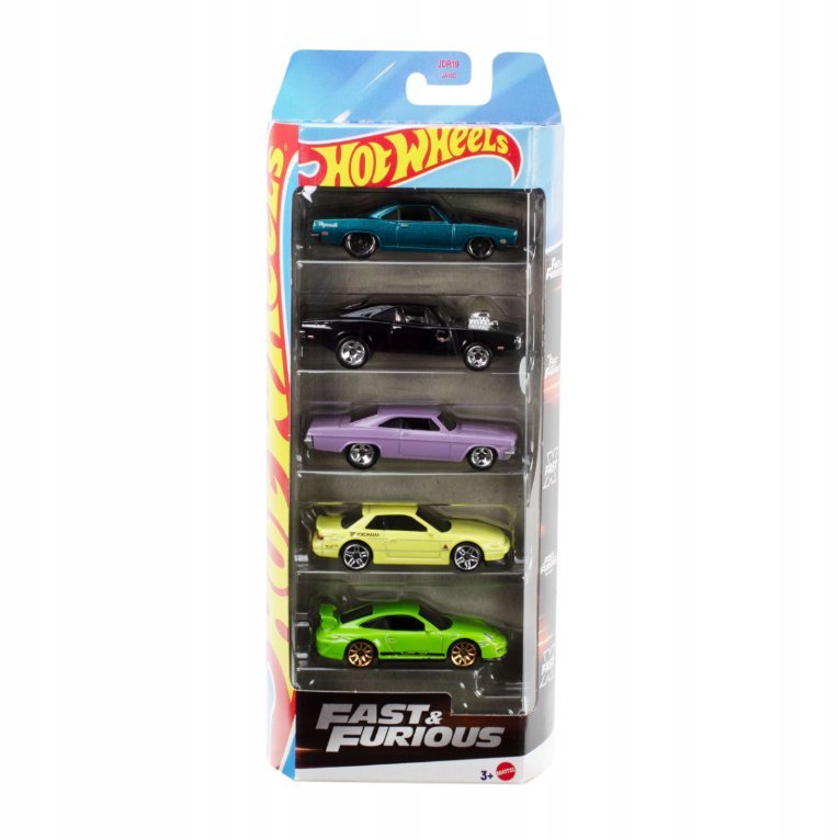 5-pack Fast & Furious Hot Wheels 1:64