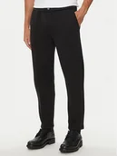 Spodnie męskie - Calvin Klein Spodnie materiałowe K10K113661 Czarny Regular Fit - miniaturka - grafika 1