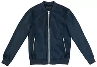 Kurtki męskie - GIANNI LUPO Męska kurtka z efektem zamszu GL9522, niebieska, XXL - miniaturka - grafika 1